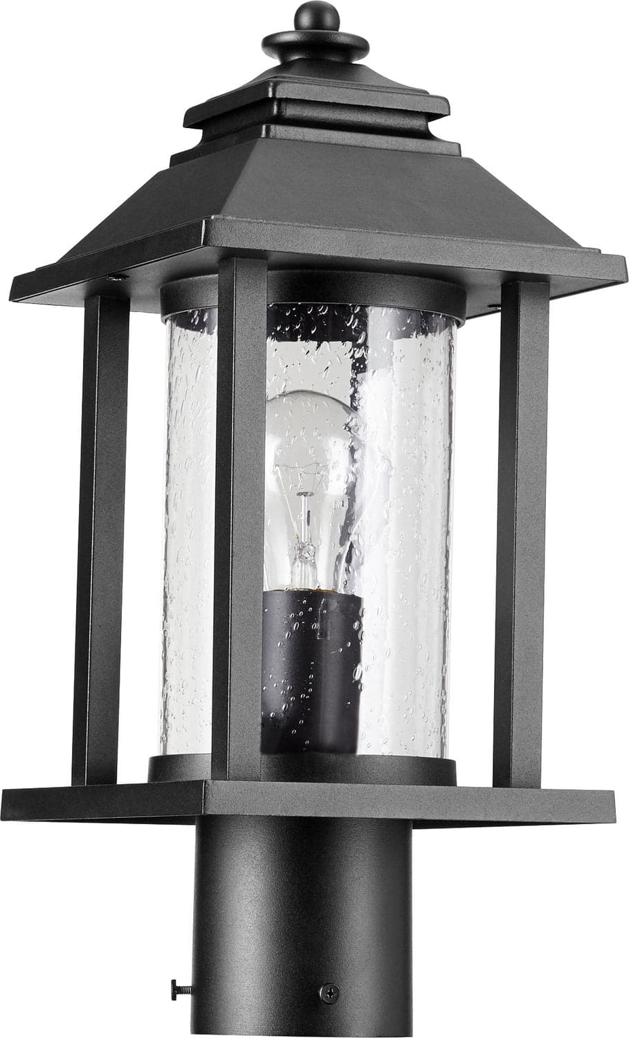 Quorum - 7274-69 - One Light Post Mount - Crusoe - Textured Black