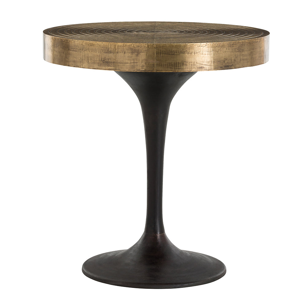 Side Table from the Daryl collection in Antique Brass finish
