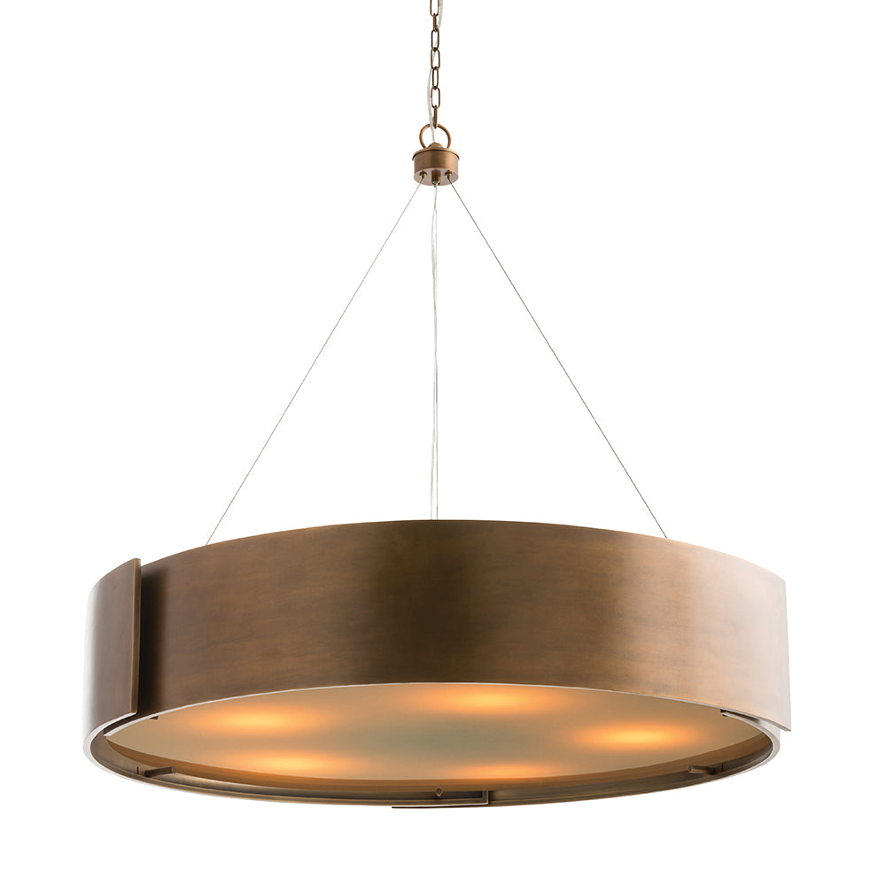 Five Light Chandelier from the Dante collection in Antique Brass finish
