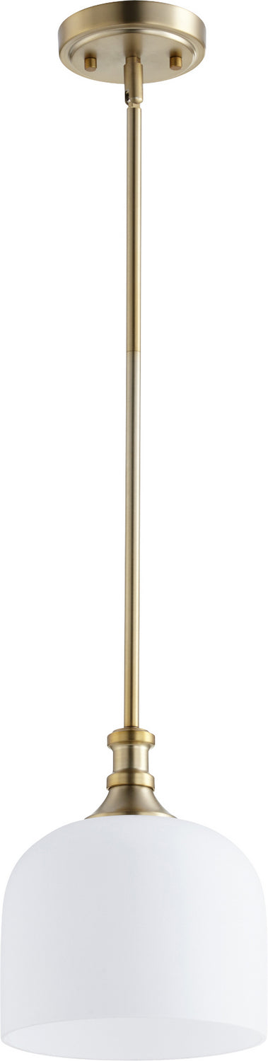 Quorum - 3911-80 - One Light Pendant - Richmond - Aged Brass