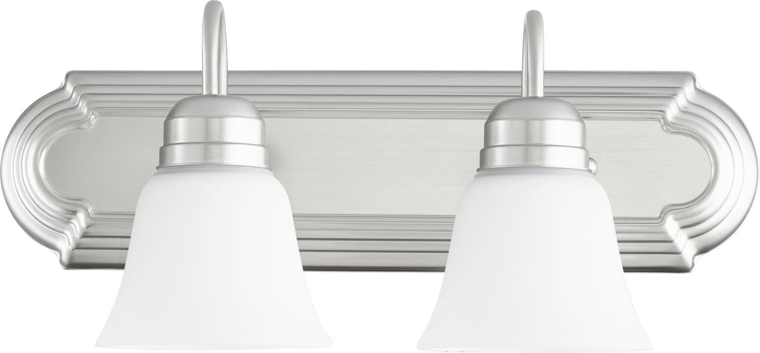 Quorum - 5094-2-65 - Two Light Vanity - 5094 Vanities - Satin Nickel w/ Satin Opal