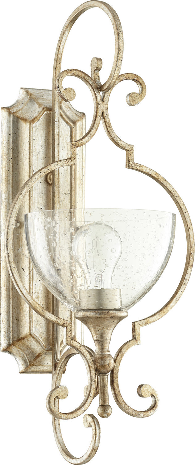 Quorum - 5414-1-60 - One Light Wall Mount - Ansley - Aged Silver Leaf