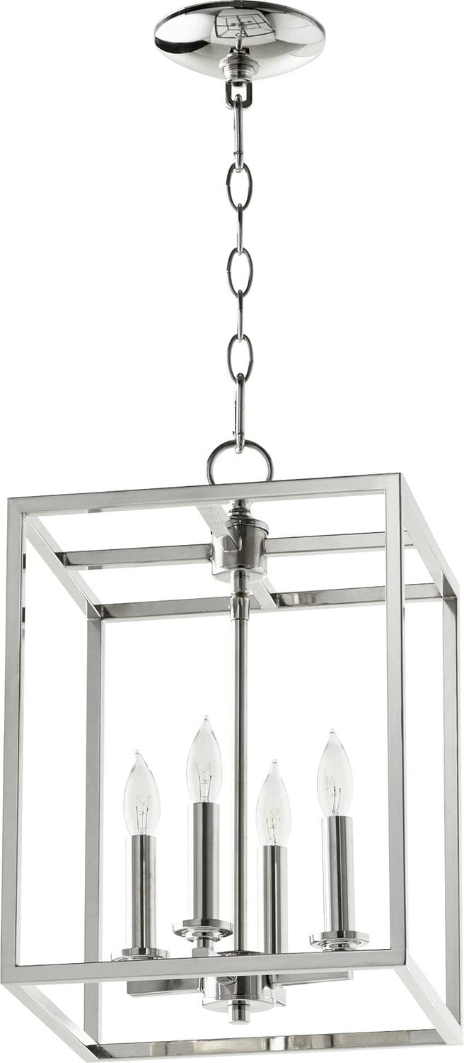 Quorum - 6731-4-62 - Four Light Entry Pendant - Cuboid Entries - Polished Nickel