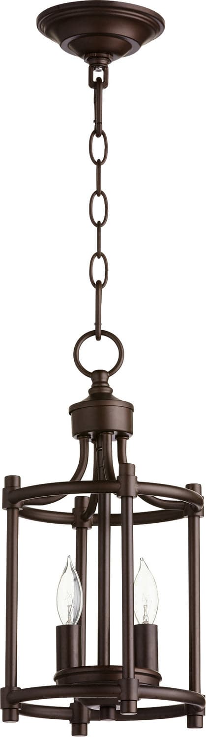 Quorum - 6822-2-86 - Two Light Entry Pendant - Rossington - Oiled Bronze