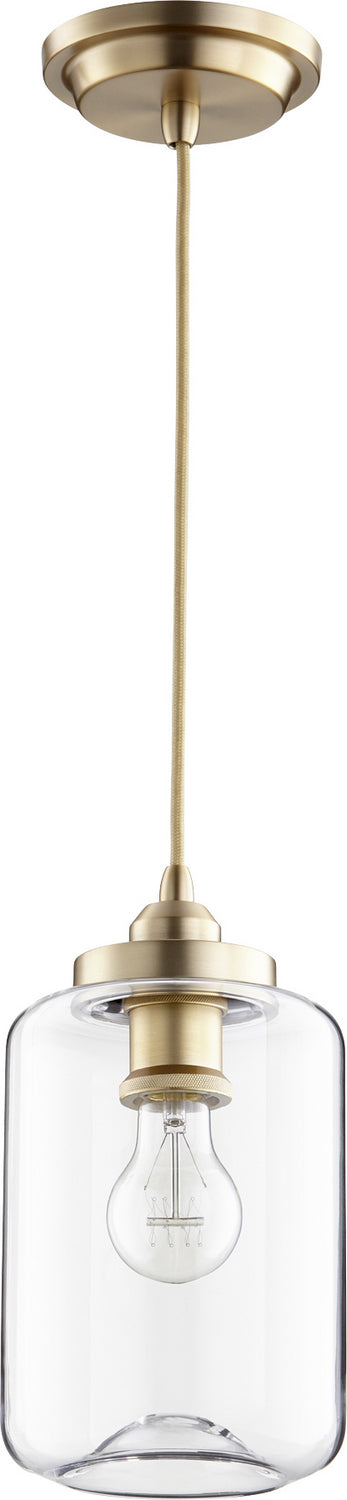 Quorum - 846-80 - One Light Pendant - Clear Filament Pendants - Aged Brass