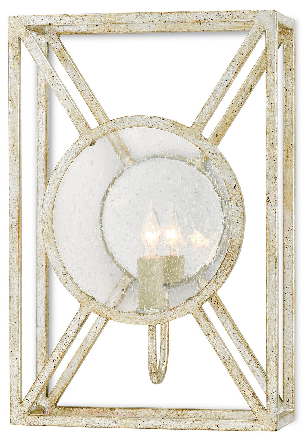 One Light Wall Sconce from the Lillian August collection in Silver Granello finish