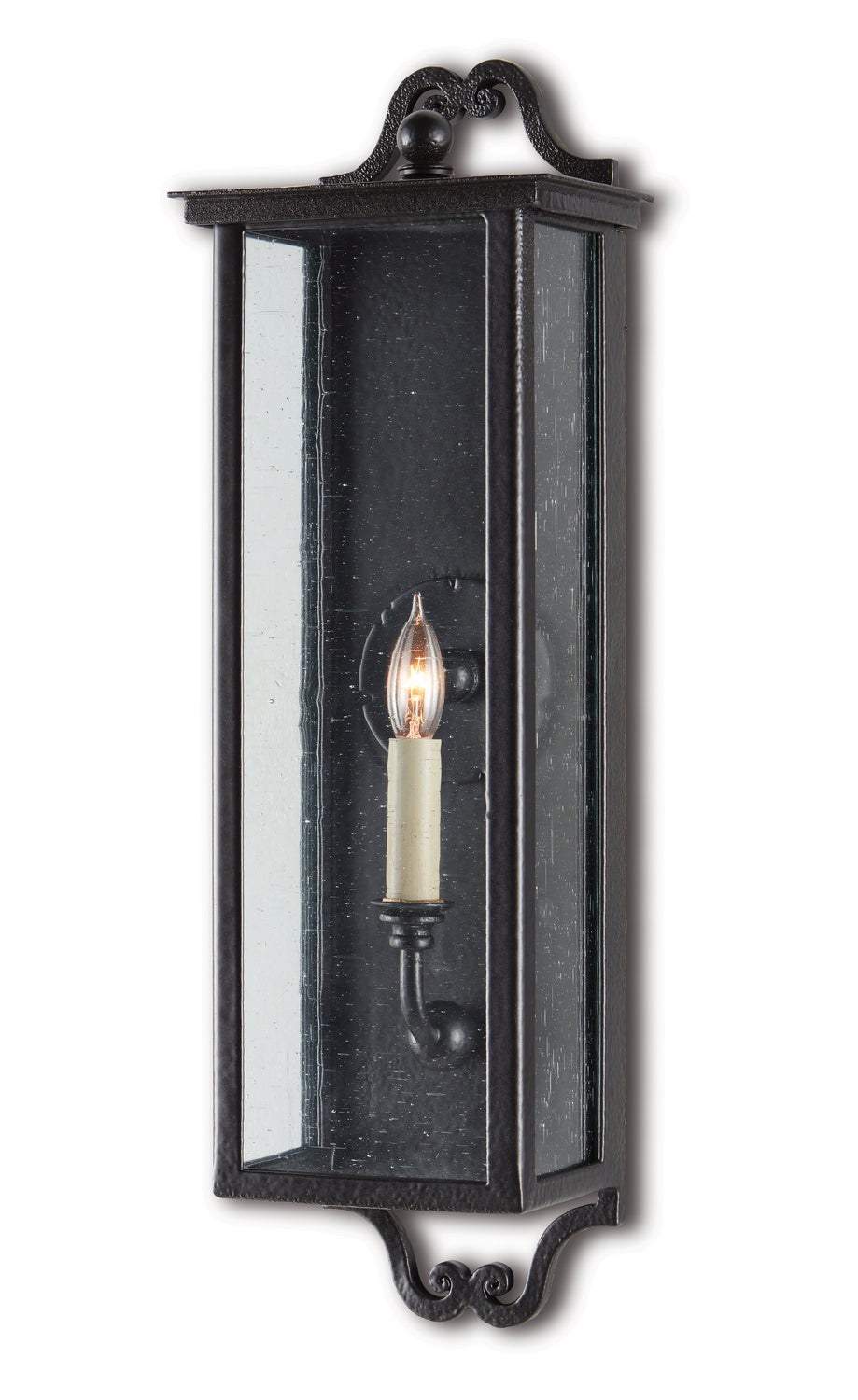 One Light Outdoor Wall Sconce from the Giatti collection in Midnight finish