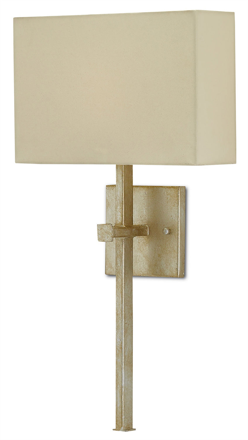 One Light Wall Sconce from the Ashdown collection in Silver Leaf finish