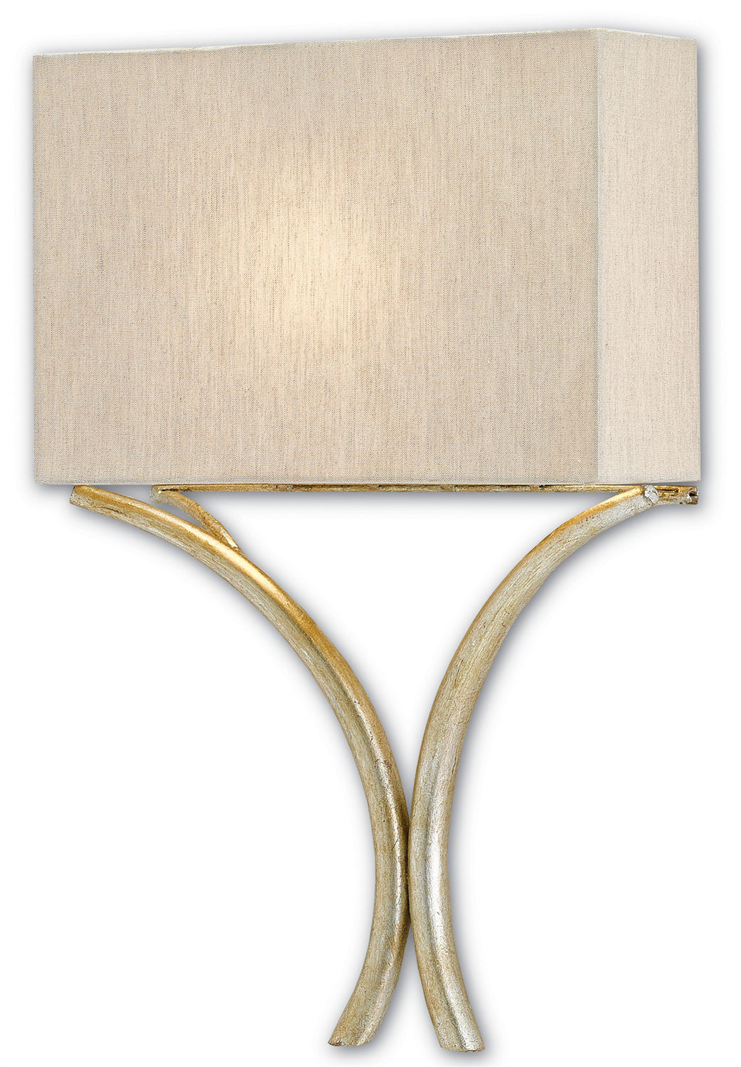 One Light Wall Sconce from the Cornwall collection in Silver Leaf finish