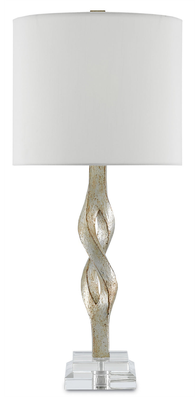 One Light Table Lamp from the Elyx collection in Chinois Silver Leaf finish