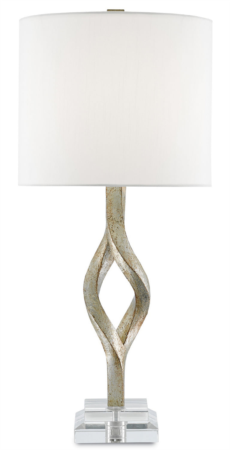 One Light Table Lamp from the Elyx collection in Chinois Silver Leaf finish