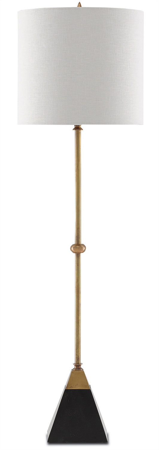 One Light Table Lamp from the Recluse collection in Vintage Brass/Black finish