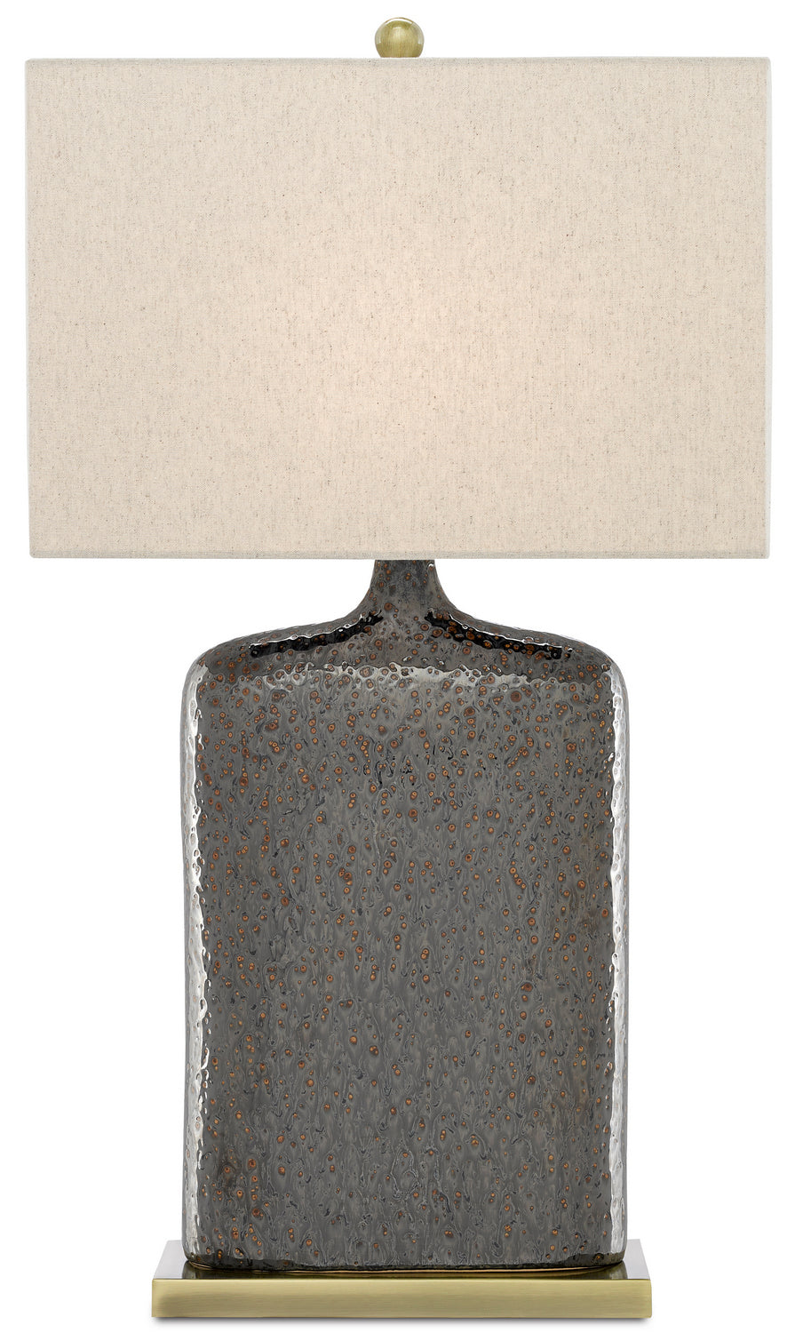 One Light Table Lamp from the Musing collection in Rustic Metallic Bronze finish