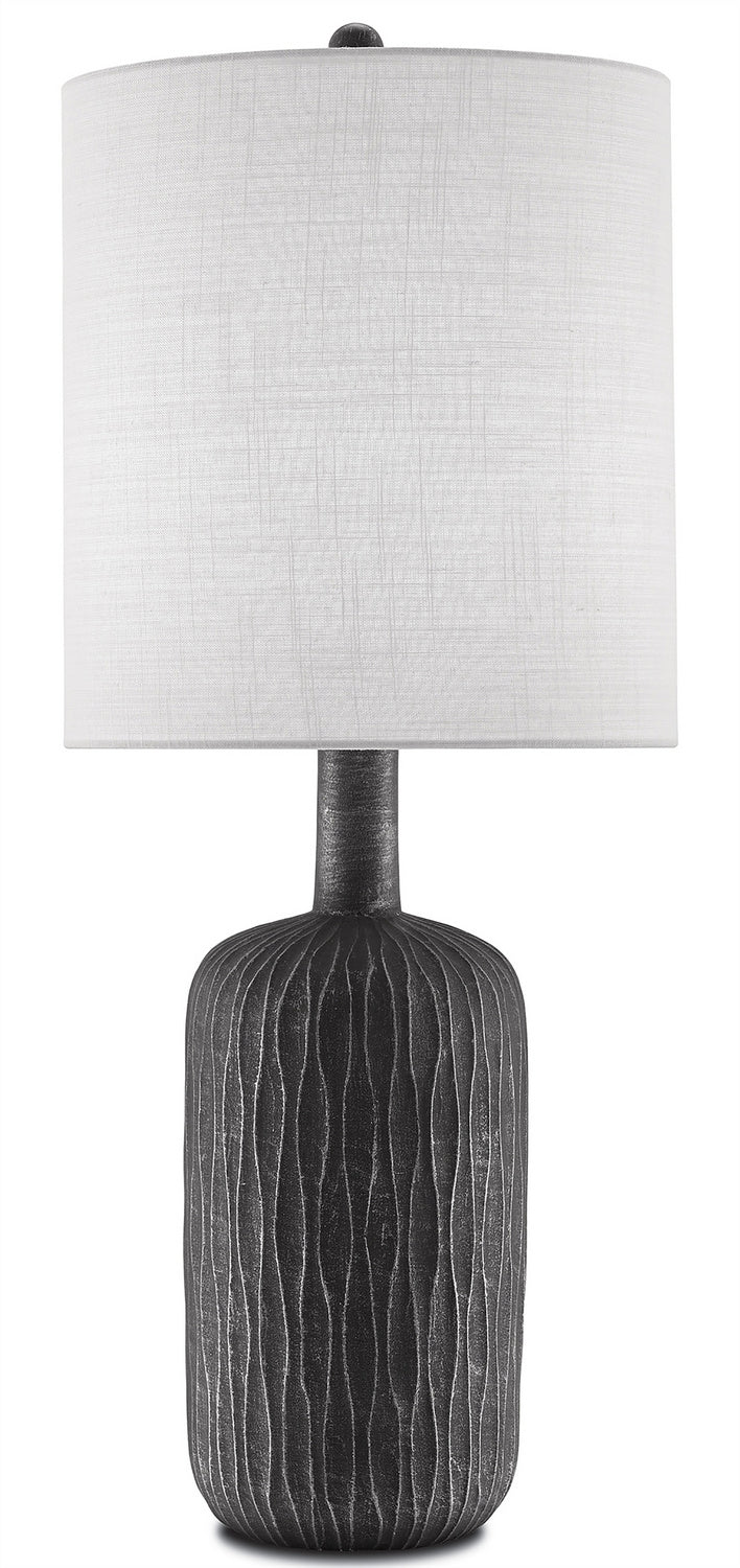 One Light Table Lamp from the Rivers collection in Steel Gray/Matte Black finish