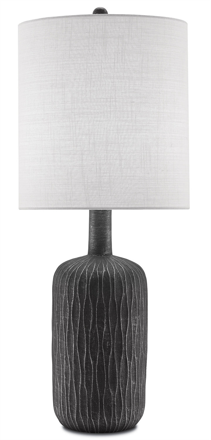 One Light Table Lamp from the Rivers collection in Steel Gray/Matte Black finish