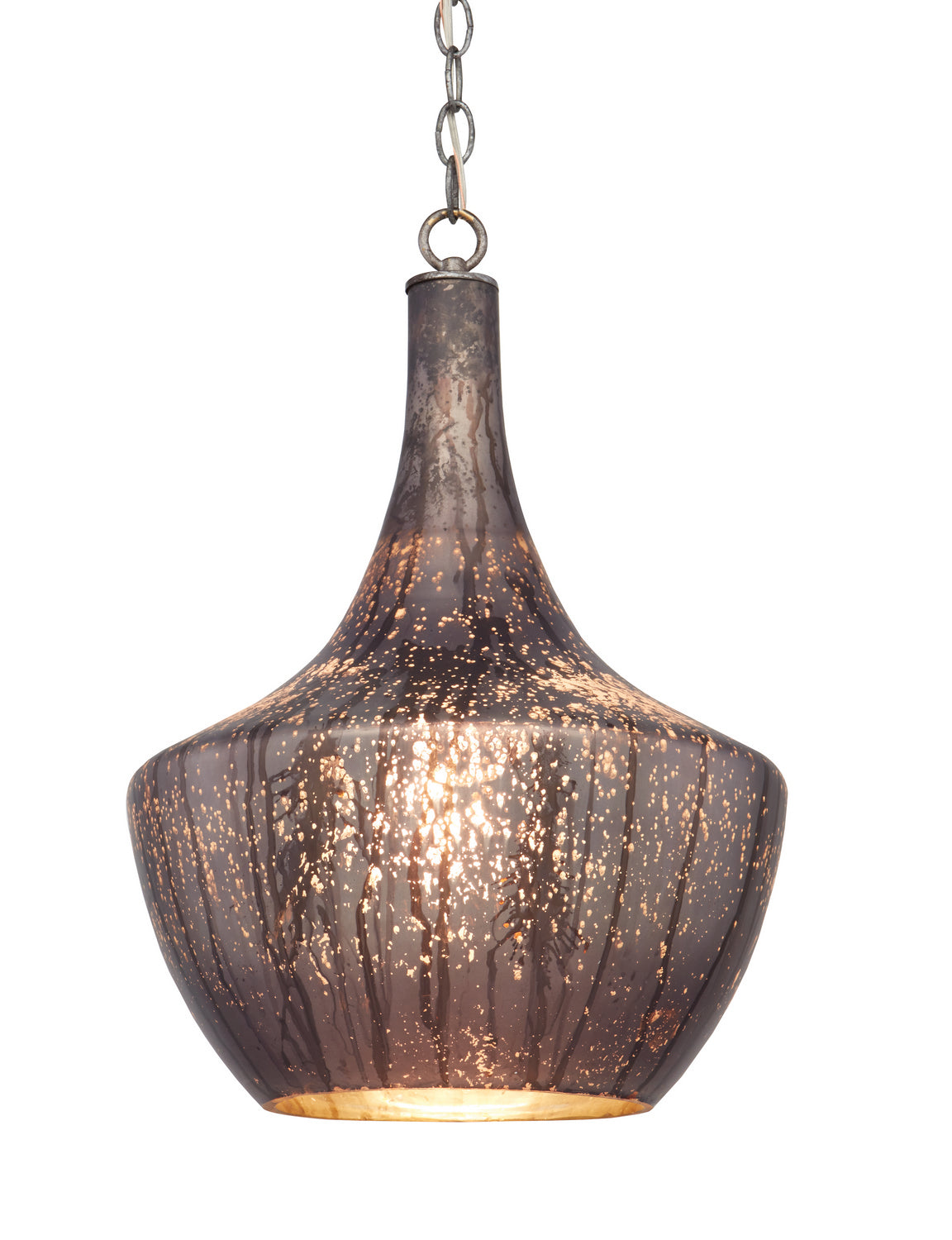 One Light Pendant from the Segreto collection in Antique Gray/Cloud finish