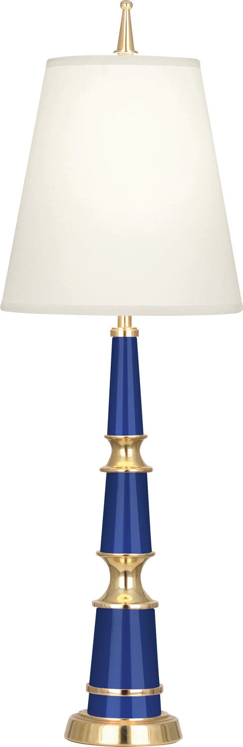 Robert Abbey - C900X - One Light Accent Lamp - Jonathan Adler Versailles - Navy Lacquered Paint w/Modern Brass