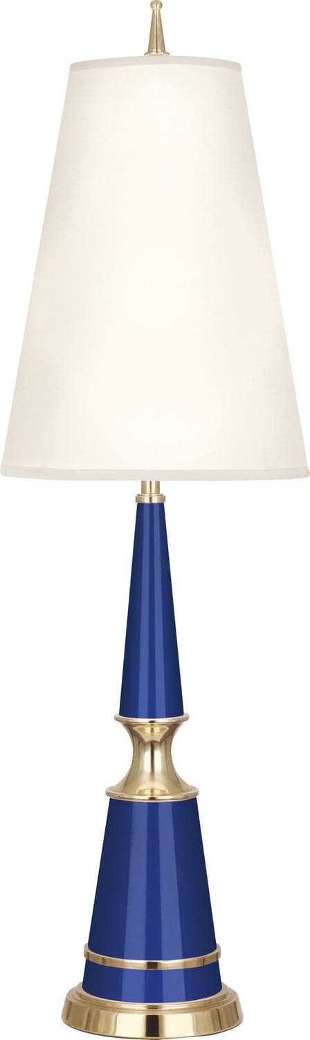 Robert Abbey - C901X - One Light Table Lamp - Jonathan Adler Versailles - Navy Lacquered Paint w/Modern Brass