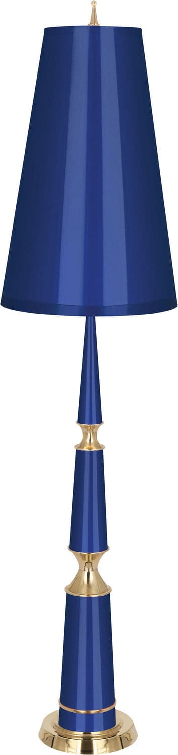 Robert Abbey - C902 - One Light Floor Lamp - Jonathan Adler Versailles - Navy Lacquered Paint w/Modern Brass