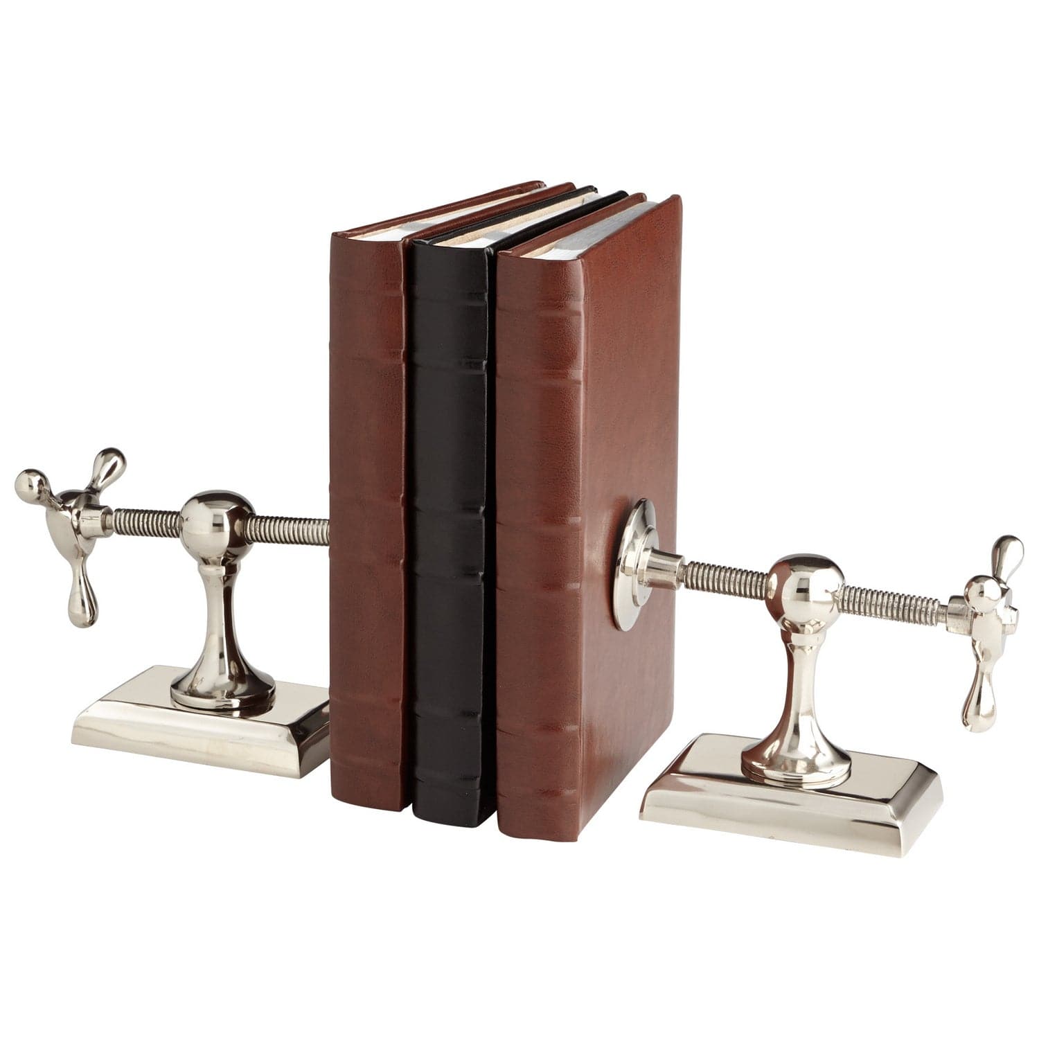 Cyan - 07034 - Bookends - Hot & Cold - Nickel