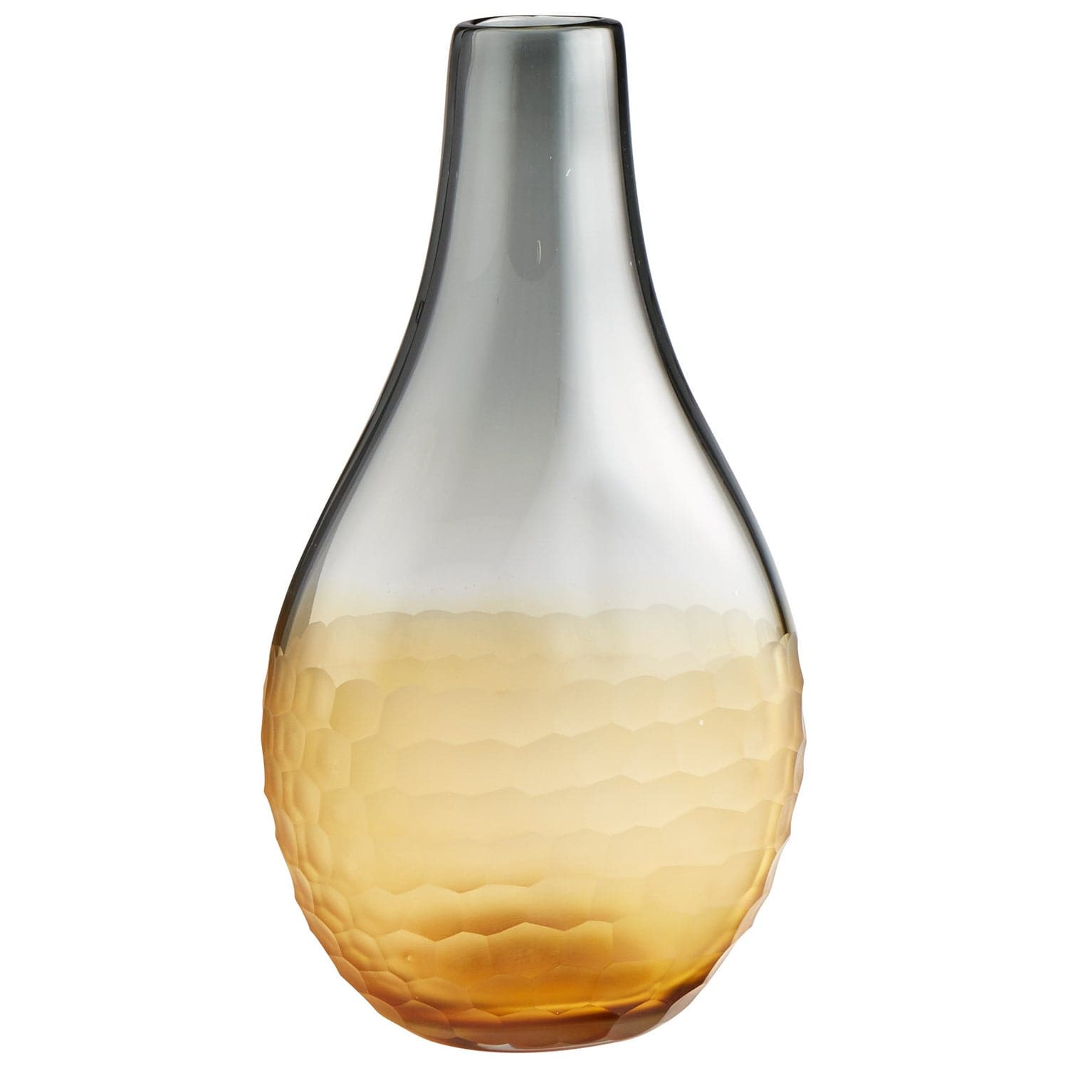 Cyan - 07854 - Vase - Liliana - Amber And Smoked