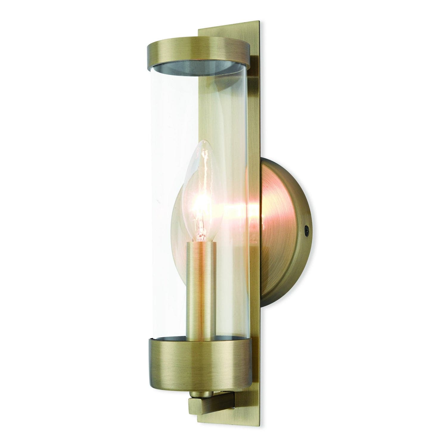 Livex Lighting - 10141-01 - One Light Wall Sconce - Castleton - Antique Brass