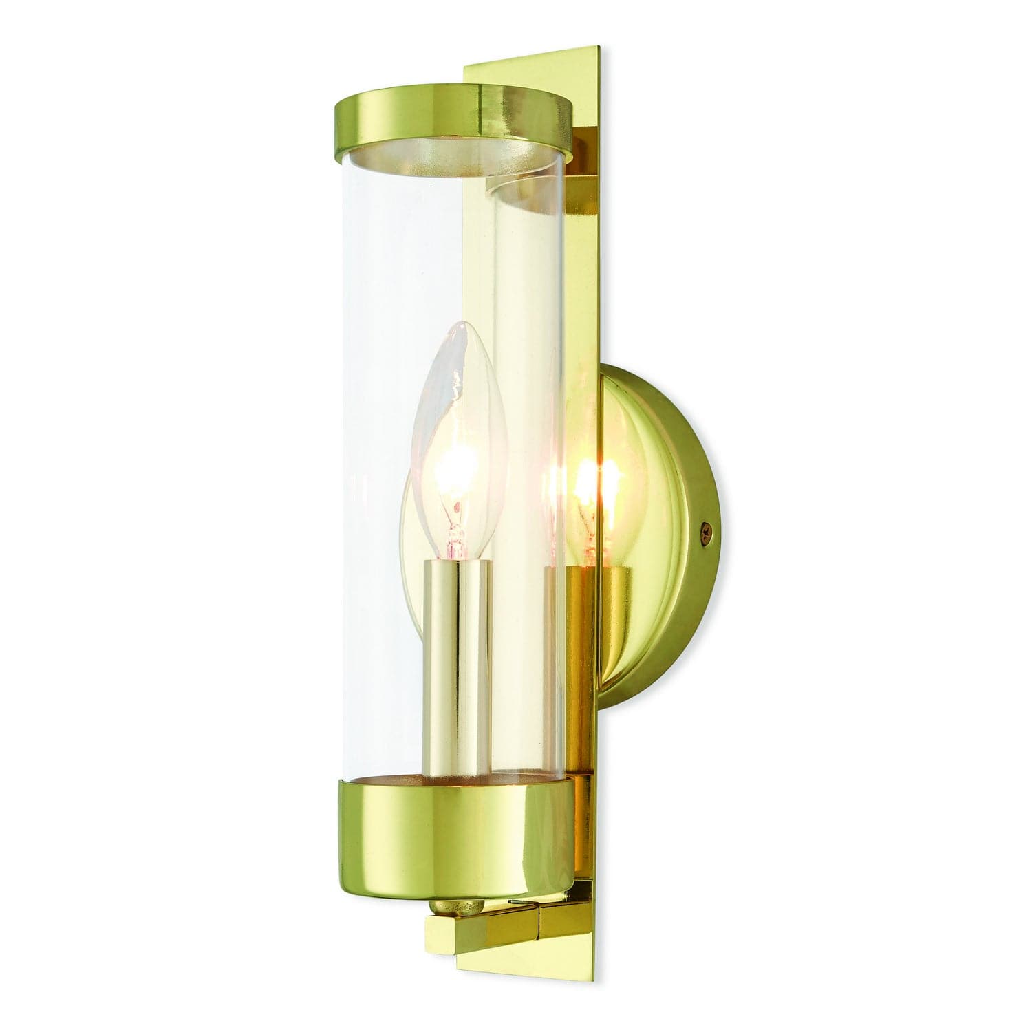 Livex Lighting - 10141-02 - One Light Wall Sconce - Castleton - Polished Brass