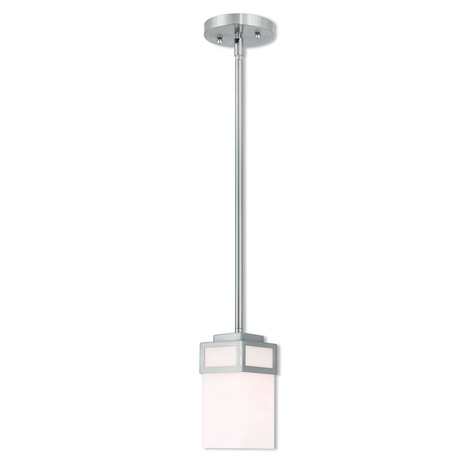 Livex Lighting - 40191-91 - One Light Mini Pendant - Harding - Brushed Nickel