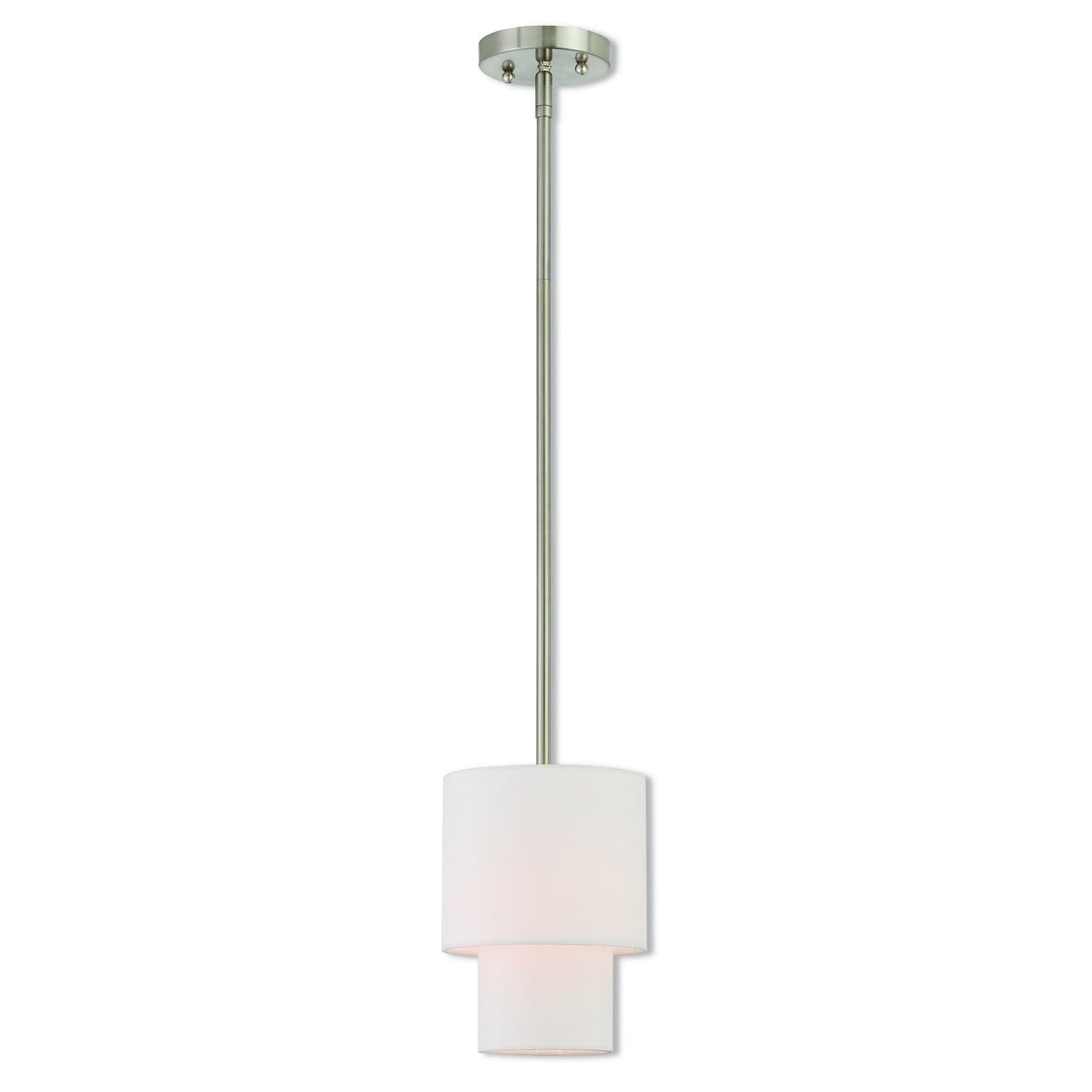 Livex Lighting - 51040-91 - One Light Mini Pendant - Meridian - Brushed Nickel