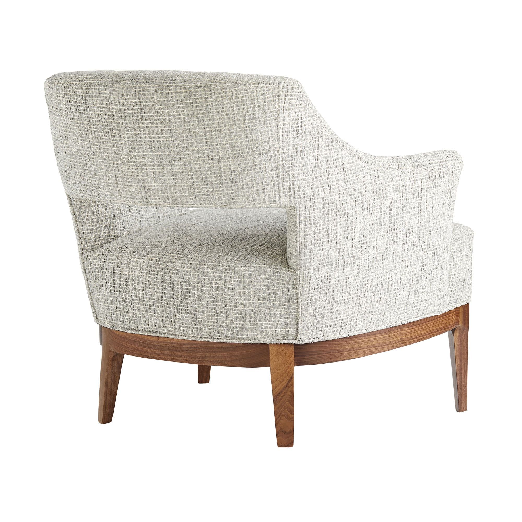 LAURETTE CHAIR MOONLIGHT GRID CHENILLE DARK WALNUT