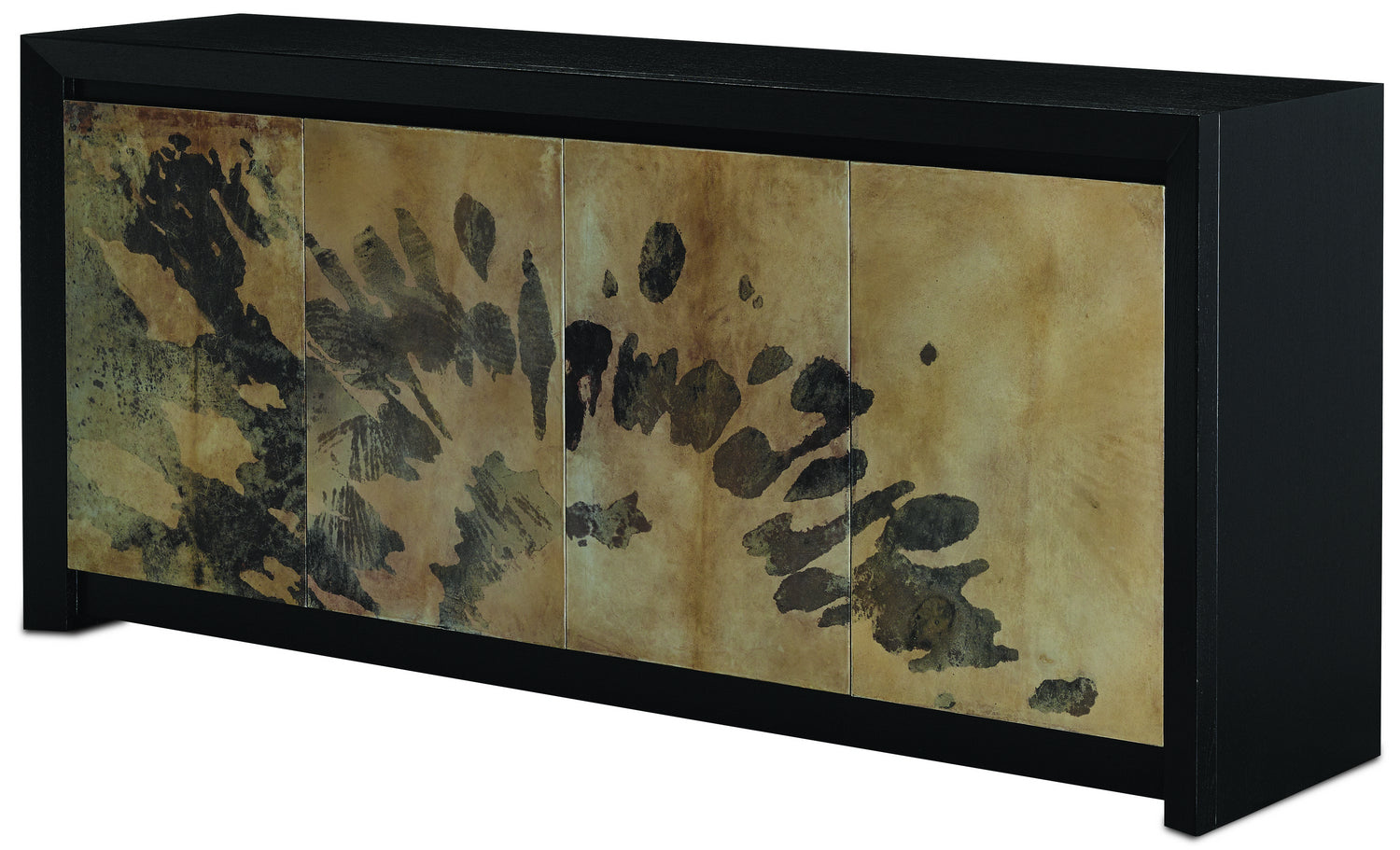 Credenza from the Karlson collection in Stained Vellum/Caviar Black finish