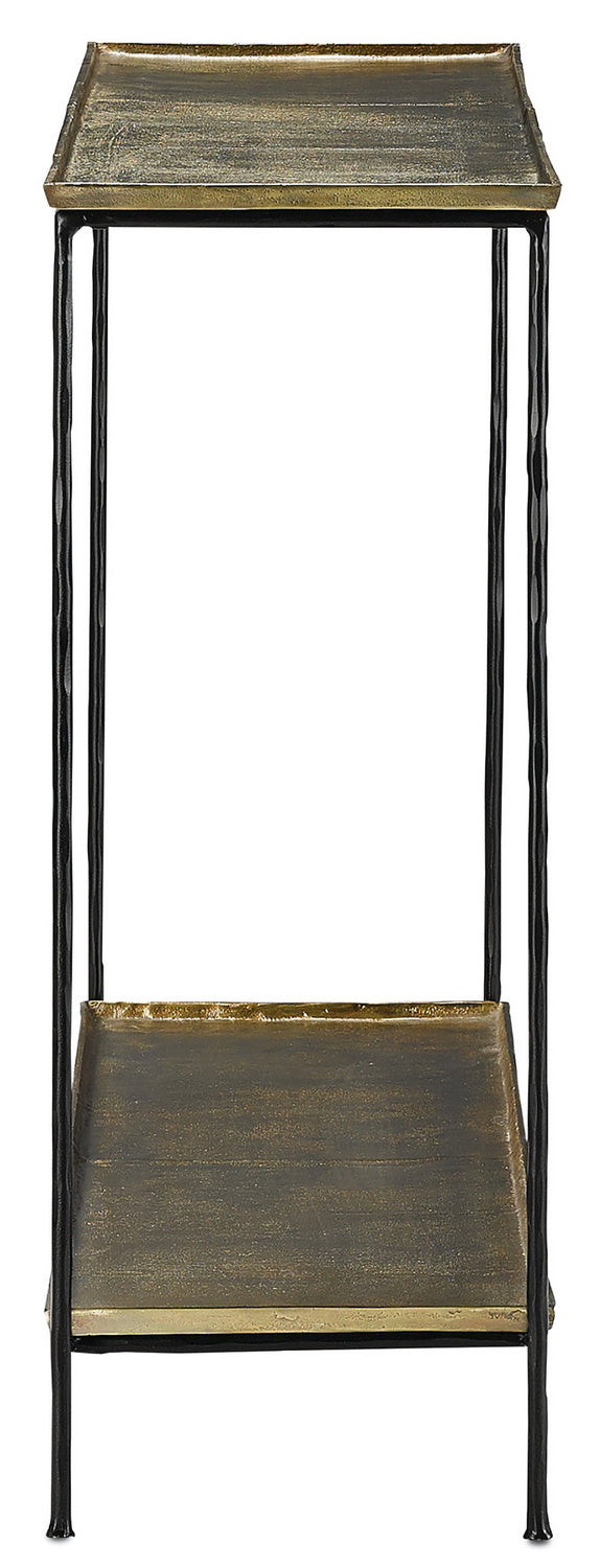 Console Table from the Boyles collection in Black Iron/Antique Brass finish