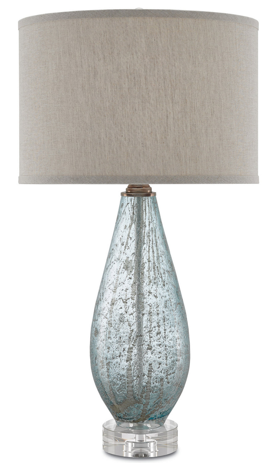 One Light Table Lamp from the Optimist collection in Pale Blue Speckle finish