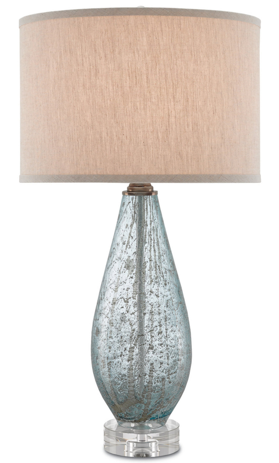 One Light Table Lamp from the Optimist collection in Pale Blue Speckle finish