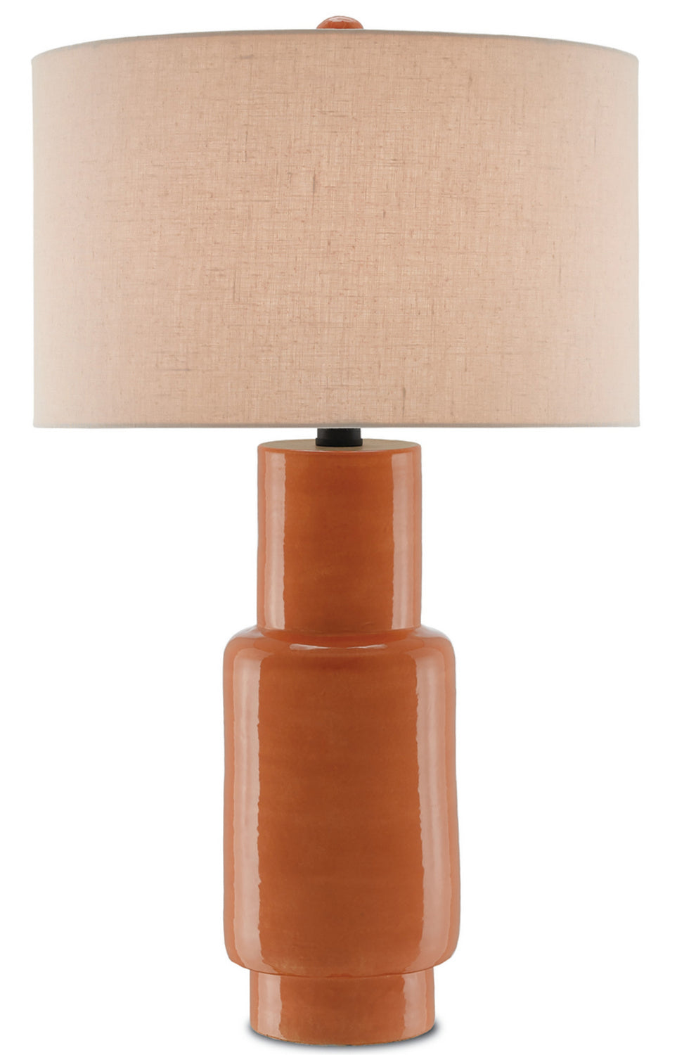 One Light Table Lamp from the Janeen collection in Orange/Satin Black finish