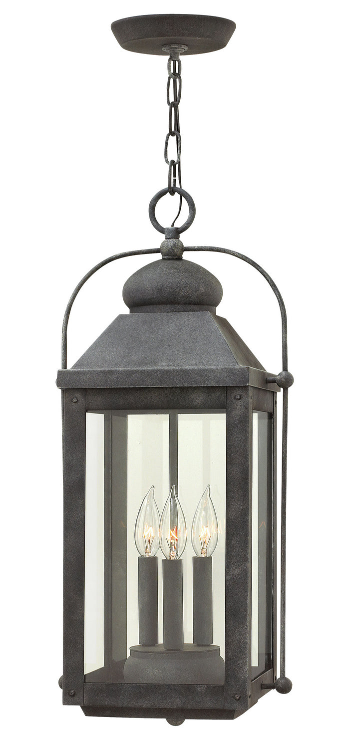 Hinkley - 1852DZ-LL - LED Hanging Lantern - Anchorage - Aged Zinc