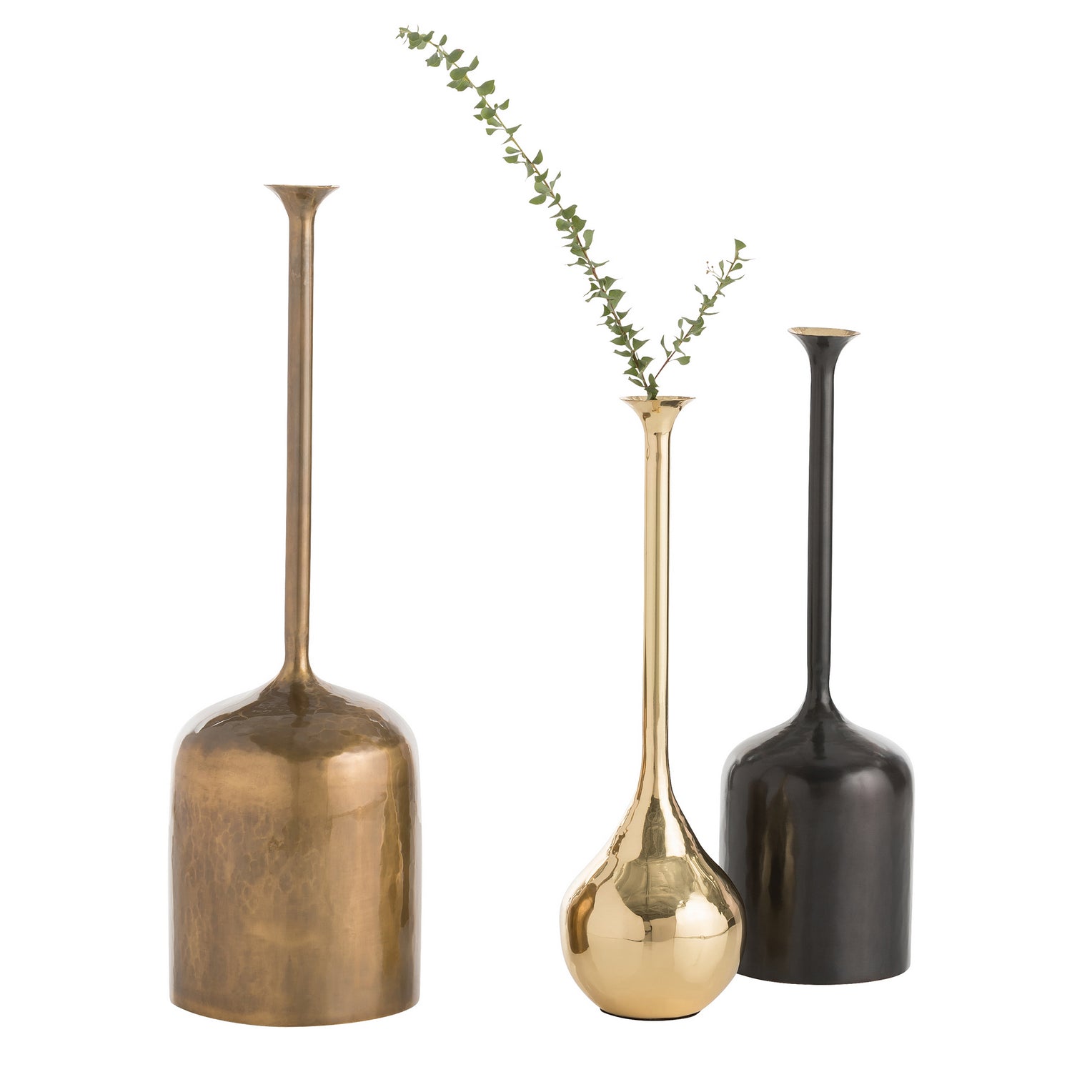 Vessels S/3 from the Harris collection in Polished Brass finish