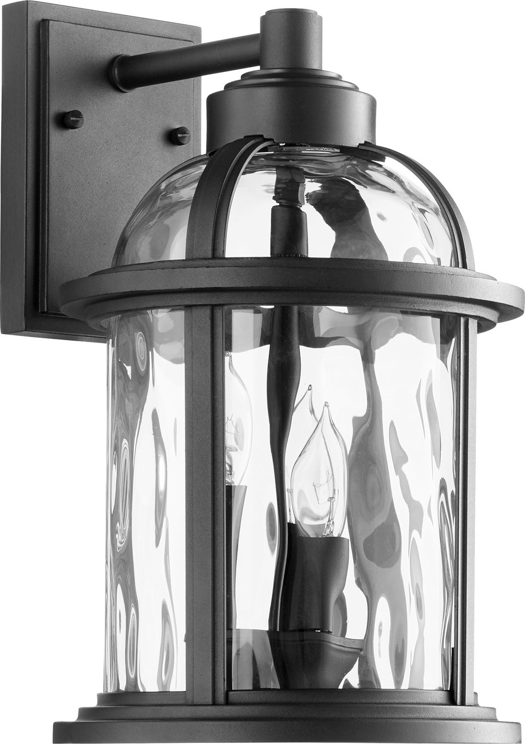 Quorum - 7760-3-69 - Three Light Outdoor Lantern - Winston - Textured Black