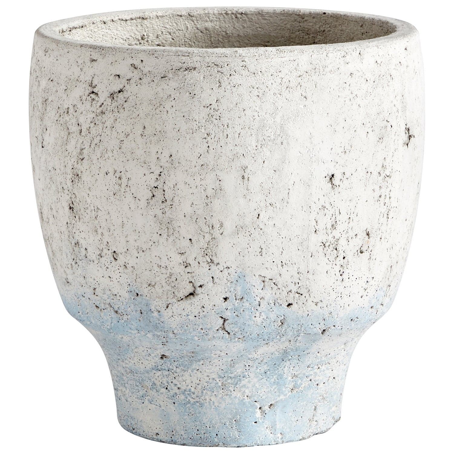 Cyan - 09609 - Planter - Antique White Blue Accents