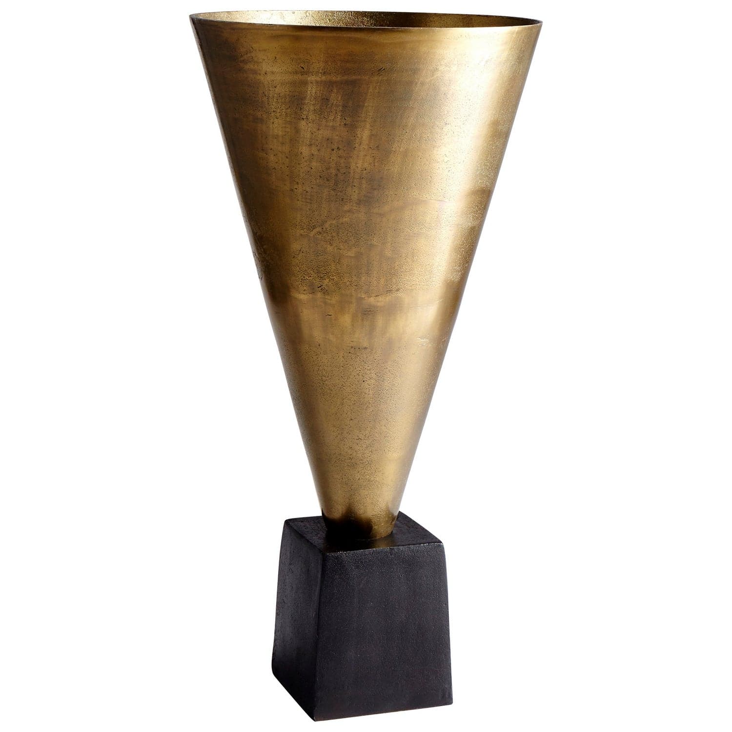 Cyan - 08906 - Vase - Black Bronze And Antique Brass