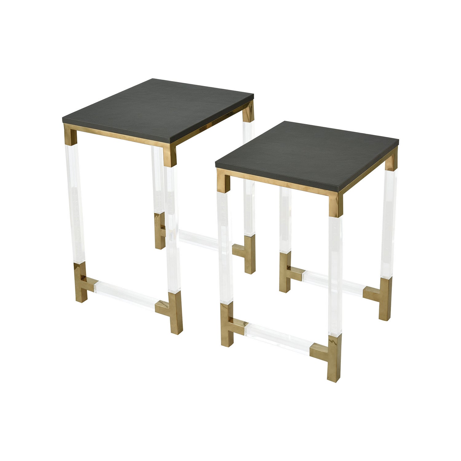 ELK Home - 1218-1013/S2 - Accent Table - Set of 2 - Consulate - Clear
