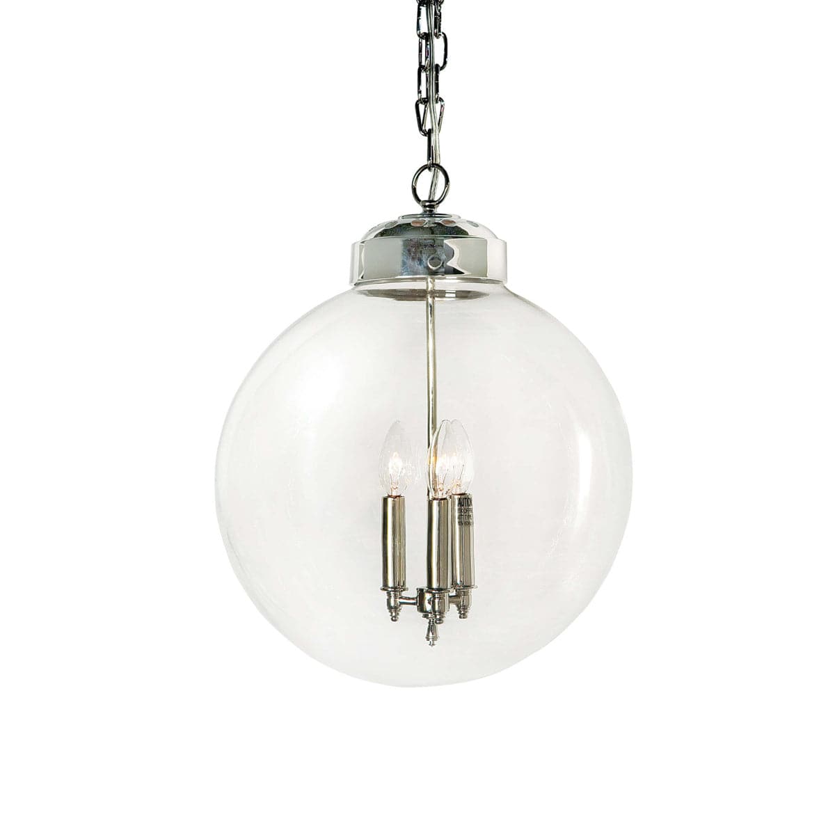 Regina Andrew - 16-1004PN - Three Light Pendant - Globe - Polished Nickel