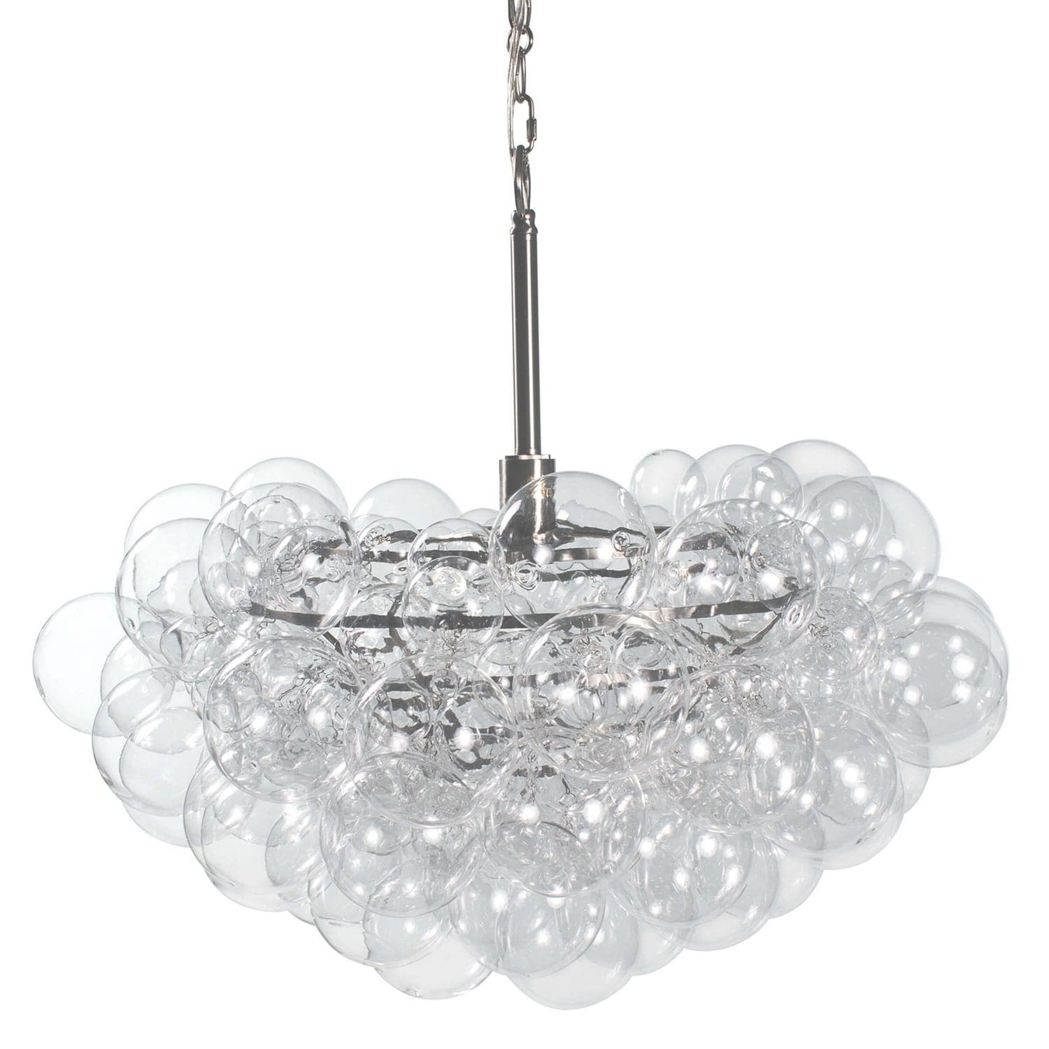 Regina Andrew - 16-1044CLR - One Light Chandelier - Bubbles - Brushed Nickel