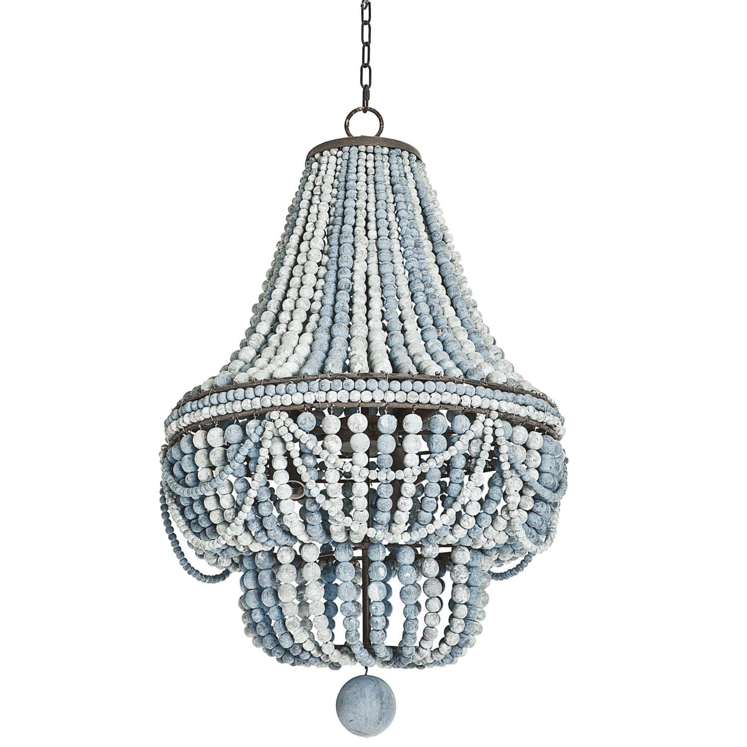 Regina Andrew - 16-1083BL - Six Light Chandelier - Malibu - Blue