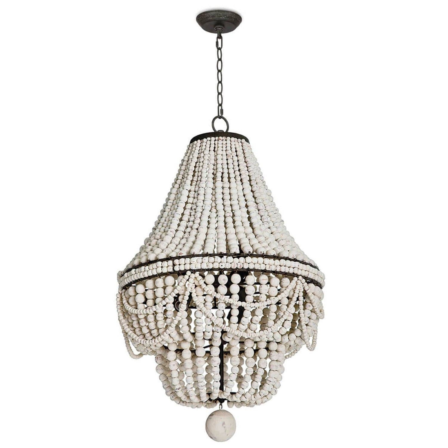 Regina Andrew - 16-1083WT - Six Light Chandelier - Malibu - White