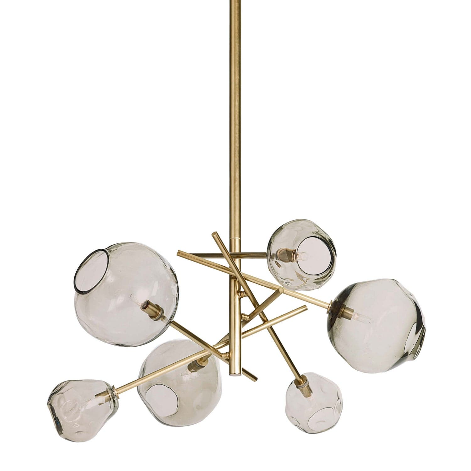 Regina Andrew - 16-1089NB - Six Light Chandelier - Molten - Natural Brass