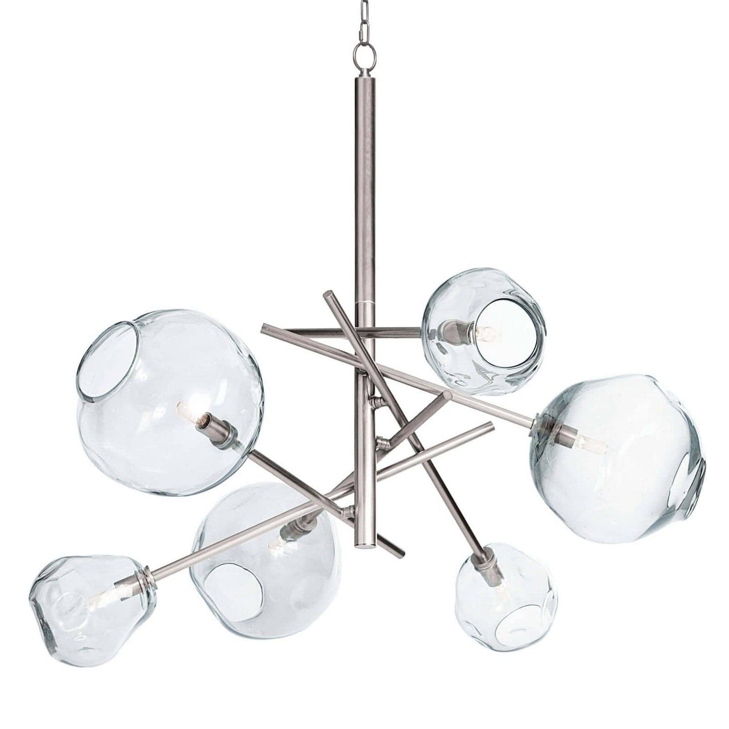 Regina Andrew - 16-1089PN - Six Light Chandelier - Molten - Polished Nickel