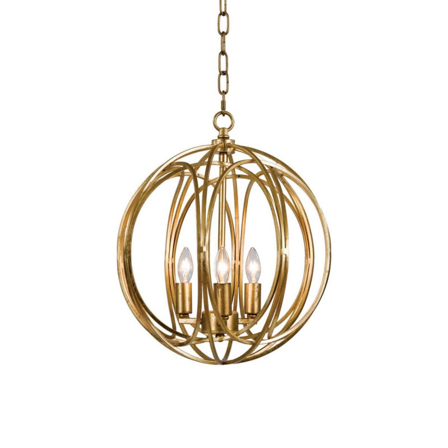 Regina Andrew - 16-1095GL - Three Light Pendant - Ofelia - Gold Leaf