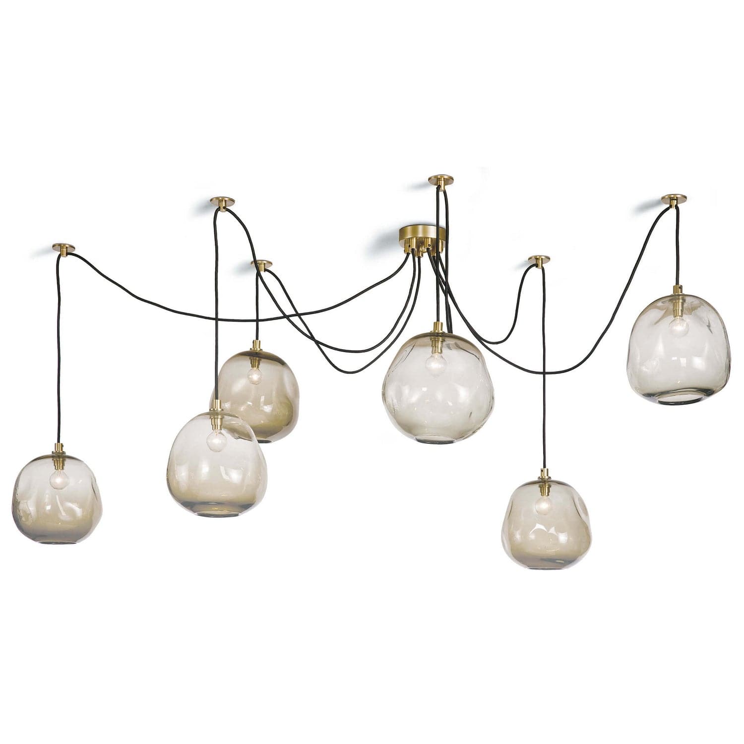 Regina Andrew - 16-1111NB - Six Light Chandelier - Molten - Natural Brass