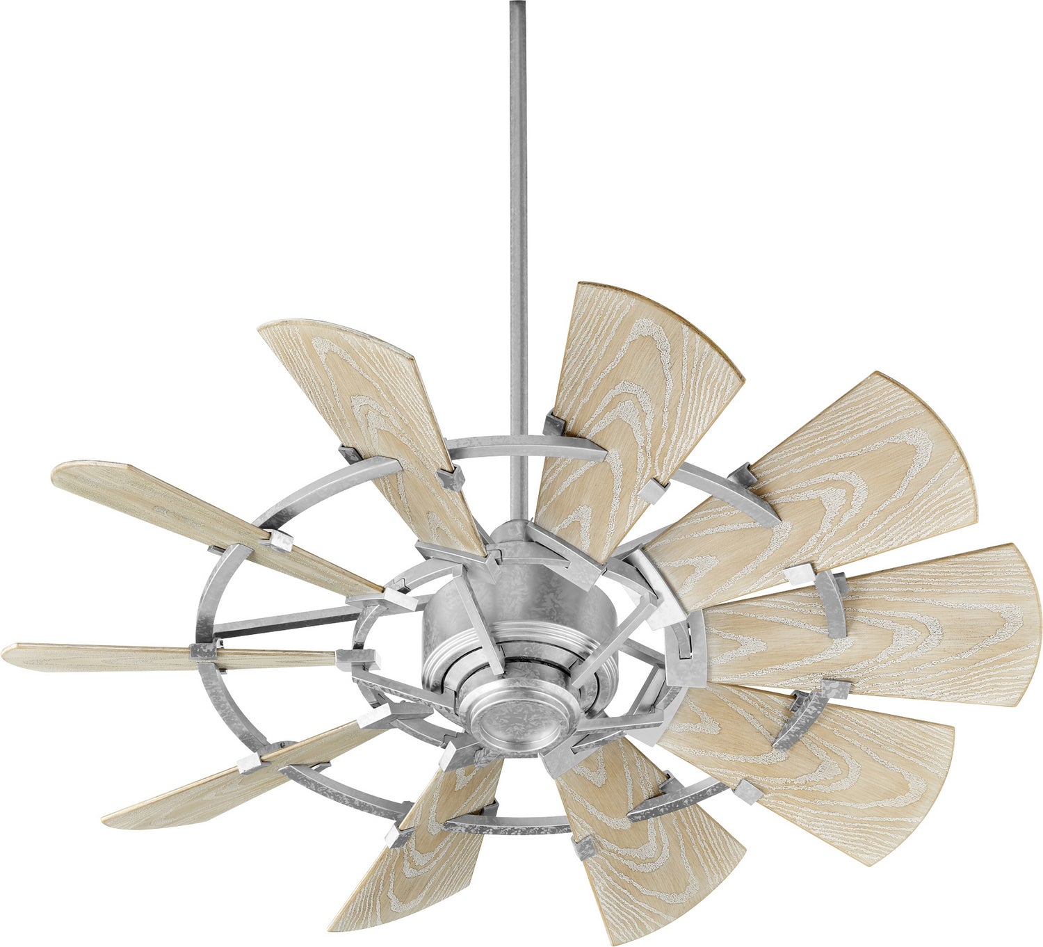 Quorum - 194410-9 - 44"Patio Fan - Windmill - Galvanized